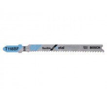 Пилка лобз. по металлу T118BF (1 шт.) BOSCH (пропил прямой, тонкий, для листового металла)