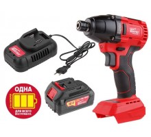 Аккум. ударный гайковерт WORTEX CWR 0118 в кор. ALL1 + АКЦИЯ (комплект с АКБ и ЗУ со скидкой) (18.0 В, АКБ И ЗУ в комплекте со скидкой, внутр. шестигр