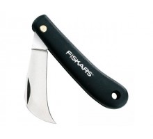 Нож садовый изогнутый для прививок FISKARS