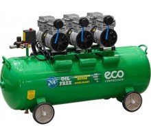 Компрессор ECO AE-100-OF1 безмасляный (420 л/мин, 8 атм, коаксиальный, безмасляный, ресив. 100 л, 230 В, 2,4 кВт)