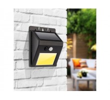 Прожектор садовый на солнечной батарее NEW AGE XL LED COB LAMPER (датчик движения плюс датчик освещенности, кнопка вкл/выкл герметичная, LED COB монта