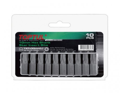Насадка TORX T60 30мм 10шт блистер TOPTUL