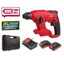 Аккум. перфоратор WORTEX CRH 1810 в чем. ALL1 XLT SET БЕСЩЕТ., 18 В, 1.2 Дж, 20 мм, 2х2 А*ч (18.0 В, БЕСЩЕТОЧНЫЙ, , 1.2 Дж, вес 1,14 кг)
