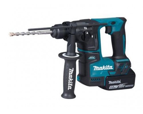 Аккум. перфоратор MAKITA LXT DHR 171 RTJ в чем. (18.0 В, 2 акк., 5.0 А/ч Li-Ion, 1.2 Дж, вес 2.8 кг,)