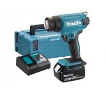 Аккум. термовоздуходувка LXT  DHG180RT1J MAKPAC  MAKITA (18.0 В, 1 акк., 5.0 А/ч Li-Ion, 550 град, кейс MakPac ,насадки. 1,з/у)