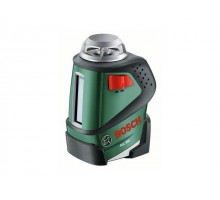 Нивелир лазерный линейный BOSCH PLL 360 с держателем в кор. (проекция: крест, 1 плоскость 360°, до 20 м, +/- 8 мм, резьба 1/4
