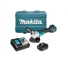 Аккум. углошлифмашина MAKITA LXT DGA 511 RT в кор. (18.0 В, 1 акк., 5.0 А/ч, Li-Ion, диск 125х22.2 мм, вибро)