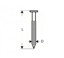 Гвозди для GSN 90-21 RK SN21RK 60RG (4000шт) (BOSCH)