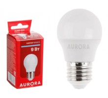 Лампа светодиодная G45 ШАР 9Вт 230В E27 6000K AURORA