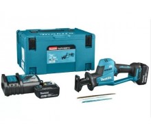 Аккум. сабельная пила MAKITA LXT DJR189RTJ в кейсе (18.0 В, 2 акк., 5.0 А/ч, Li-Ion, дерево до 255 мм, металл до 130 мм)