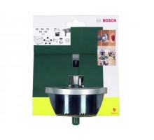 Набор пильных венцов 60-92мм 5 пр. (по дереву, 60, 68, 75, 83, 92 мм.) (BOSCH)