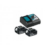 Комплект аккумулятор LXT 18.0 В BL1850B 2 шт. + зарядное устройство DC18RC в кор. (MAKITA)