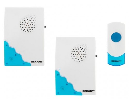 Звонок беспроводной дверной с двумя вызывными панелями кнопка IP 44 REXANT RX-5
