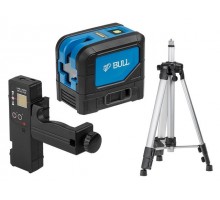 Нивелир лазерный линейный BULL LL 2301 P со штативом в кор. +АКЦИЯ (приемник в комплекте со скидкой) (проекция: 2 плоскости 120°,180°, до 30 м, +/- 0.