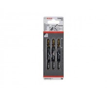 Пилка лобз. по керамике T130RF (3 шт.) BOSCH (пропил прямой, грубый, твердосплавная технология, зернистость 30)