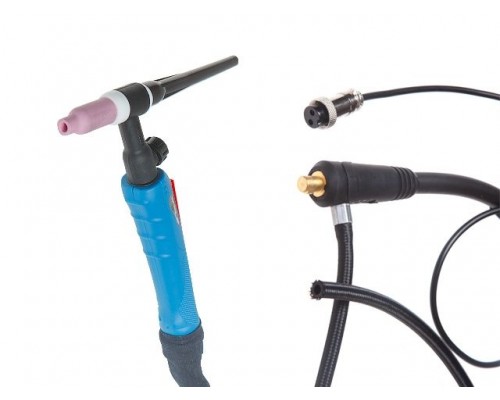 Горелка сварочная TIG WGT-17V (4м, 150А, разъем 10-25, вентиль) SOLARIS