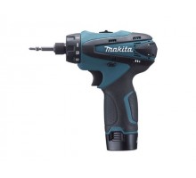 Аккум. шуруповерт MAKITA DF 030 DWE в чем. (10.8 В, 2 акк., 1.3 А/ч Li-Ion, 2 скор., 24 Нм, шурупы до 7 мм)