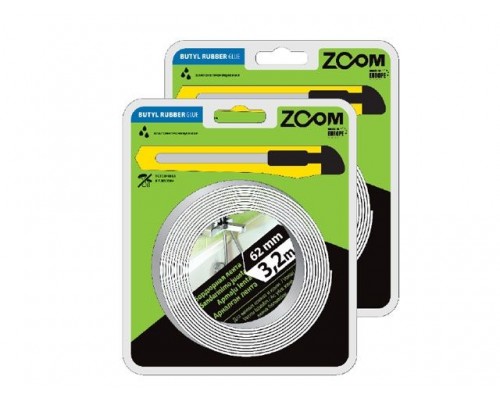 Лента бордюрная 38мм х 3,2м ZOOM, белая