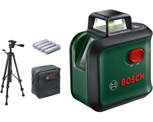 Нивелир лазерный линейный BOSCH Advanced Level 360 Set со штативом в кор. (проекция: крест, до 24 м, +/- 0.40 мм/м, резьба 1/4