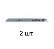 Пилка сабельная по дереву S1111K (2 шт.) BOSCH (пропил прямой, грубый, для базовых работ)