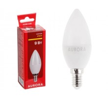 Лампа светодиодная C37 СВЕЧА 9Вт 230В E14 2700K AURORA