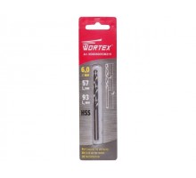 Сверло по металлу ц/х 6.0х57х93 мм HSS WORTEX
