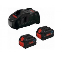 Комплект аккумулятор 18.0 В ProCORE18 V 2 шт. + зарядное устройство GAL1880 CV (Набор ProCORE18 V 5,5 Ah 2 шт. + GAL1880 CV) (BOSCH)
