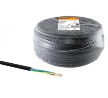 Провод ПВС 3х2,5 (бухта 100м) Ч (TDM)