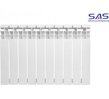 Радиатор алюминиевый 500/80, 10 секций SAS (вес брутто 9100гр) (AV Engineering)