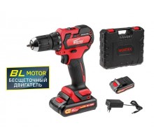 Аккум. дрель-шуруповерт WORTEX BD 1815 DLi в чем. (18.0 В, 2 акк., 1.5 А/ч Li-Ion, БЕСЩЁТ., 2 скор., 40 Нм, шурупы до 8 мм)