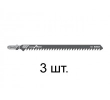 Пилка лобз. по дереву T344D (3 шт.) BOSCH (пропил прямой, грубый, быстрый рез)