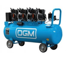 Компрессор DGM AC-6100LD безмасляный (450 л/мин, 8 атм, коаксиальный, безмасляный, электр. блок упр., ресив. 100 л, 230 В, 2,4 кВт)