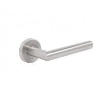 Ручка дверная СТАНДАРТ 0201 SS (35-70) INOX нержавеющая сталь (В упаковке 2 ручки и монтажный комплект) (УЗК)
