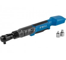 Аккум. угловая трещотка (гайковерт) BULL CRW 9020 в кор. 90 Нм, 0-200 об/мин., LED (внешний квадрат, 1/2