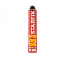 Пена монтажная профессиональная всесезонная STARFIX Gunfoam (730мл) (Выход пены до 55 литров)