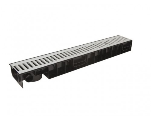 Лоток STANDART 100.95 h99  с решеткой стальной, Ecoteck, РБ (кл. А15)