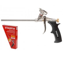 Пистолет для монтажной пены STARFIX (в комплекте 2 насадки)