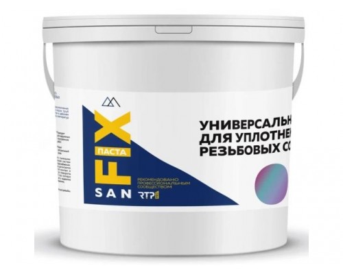 Паста уплотнительная, универсальная, 450 мл., ведро, графит, SANFIX