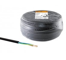 Провод ПВС 3х1,5 (бухта 100м) Ч TDM