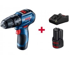Аккум. ударная дрель-шуруповерт BOSCH GSB 12V-30 в чем. (12.0 В, 2 акк., 2.0 А/ч Li-Ion, 2 скор., 30 Нм, шурупы до 7 мм)