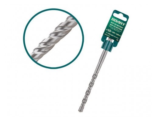 10х210х260 мм бур (сверло) SDS-plus S4 ВОЛАТ (бур по бетону)