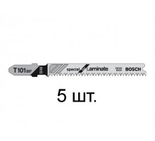 Пилка лобз. по дереву/ламинату T101BIF ( 5 шт.) BOSCH (пропил прямой, тонкий, для точного и чисторго реза в ламинате)