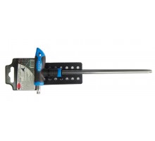 Ключ Т-образный TORX с прорезиненной рукояткой T15х75мм, на пластиковом держателе