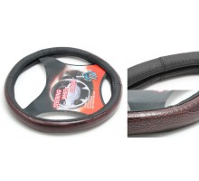 Чехол руля кожа H-8506-M (black/snake) (A)