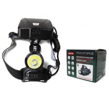 Фонарь светодиодный аккумуляторный налобный (10W LED,1500Lm,,2000mAh,зарядка12V,время раб.4ч,время заряд.6ч,защита гнезда зарядки)