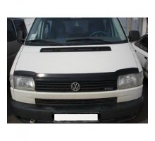 Защита капота 02090 VW T-4 (прямые фары) клеющаяся