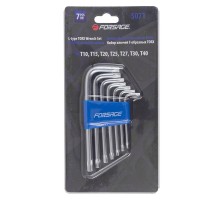 Набор ключей Г-образных TORX 7пр.(Т10,Т15,Т20,Т25,Т27,Т30,Т40)в пластиковом держателе