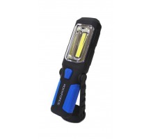 Лампа светодиодная (4W COB LED+1W,2 магнита,крючок,180гр.,250Lm,1.5V, 3хАА, )