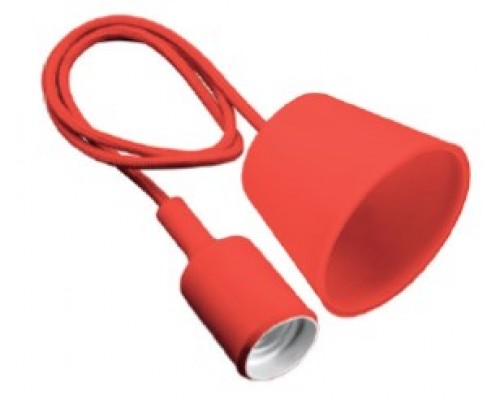 Светильник подвесной MINIO (для ламп Е27, max 60W, IP20, AC220-240V, кабель 1м, красный)