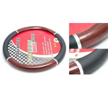 Чехол руля KD-76561-S (Black/wood)